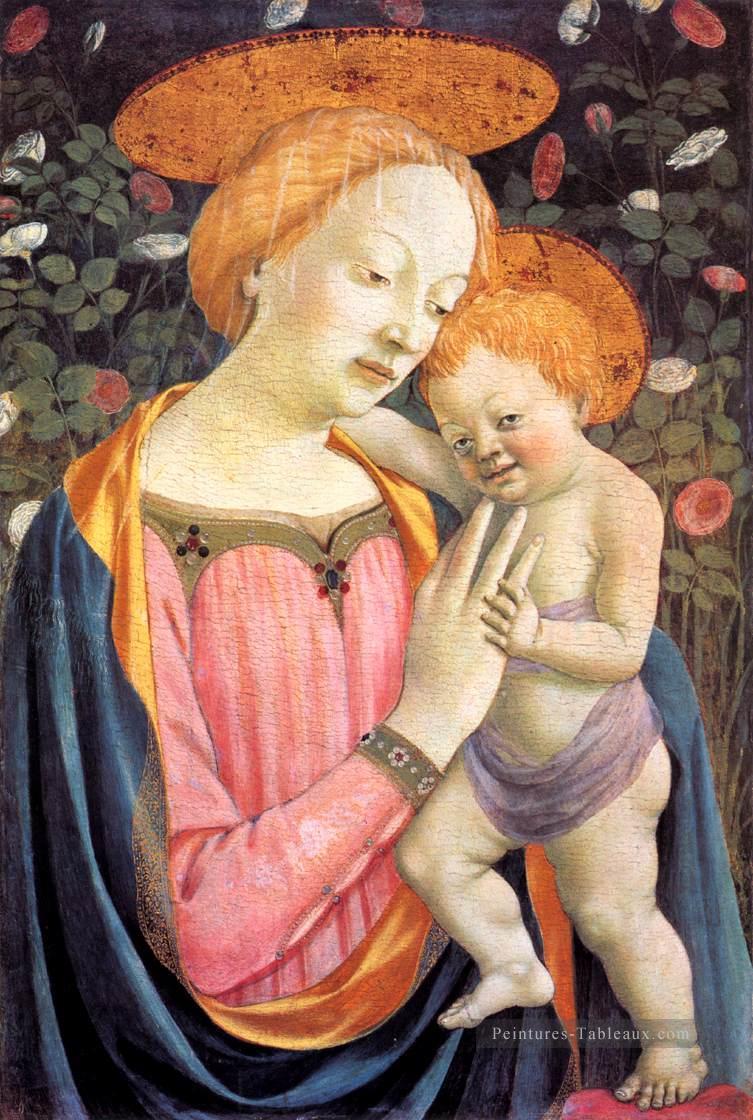 Vierge à l’Enfant 3 Renaissance Domenico Veneziano Peintures à l'huile
